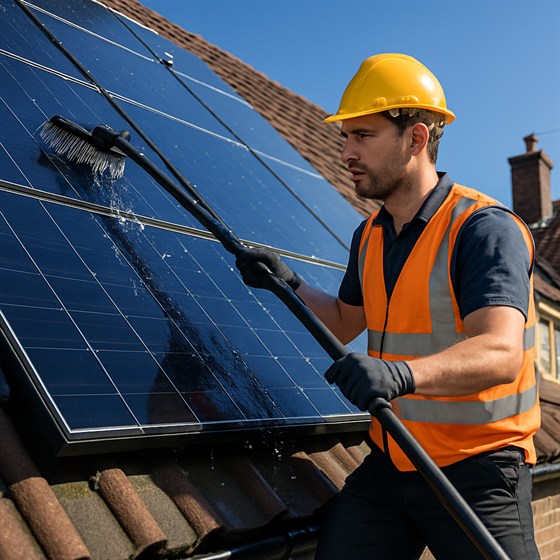 Solar Panel Cleaning by B's Windows & Exterior Cleaning in Saffron Walden